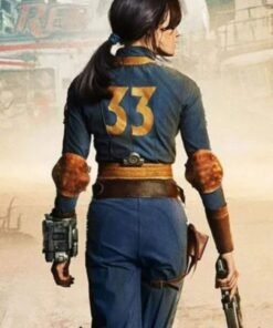 Fallout Lucy MacLean Vault 33 Blue Leateher Jacket Fallout Lucy MacLean Vault 33 Blue Leateher Jacket