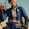 Fallout Lucy MacLean Vault 33 Blue Leather Jacket
