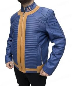 Fallout Lucy MacLean Vault 33 Blue Leateher Jacket Fallout Lucy MacLean Vault 33 Blue Leateher Jacket