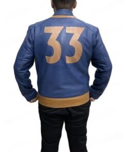 Fallout Lucy MacLean Vault 33 Blue Leateher Jacket Fallout Lucy MacLean Vault 33 Blue Leateher Jacket