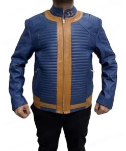 Fallout Lucy MacLean Vault 33 Blue Leateher Jacket Fallout Lucy MacLean Vault 33 Blue Leateher Jacket