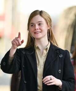 A Complete Unknown Elle Fanning Black Coat A Complete Unknown Elle Fanning Black Coat