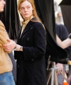 A Complete Unknown Elle Fanning Black Coat A Complete Unknown Elle Fanning Black Coat