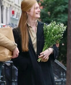 A Complete Unknown Elle Fanning Black Coat A Complete Unknown Elle Fanning Black Coat