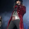 LeBron James NAB 22 Varsity Jacket Alice Cooper Red Velvet Coat