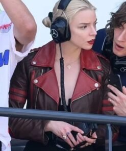 Anya Taylor-Joy Short Body Biker Leather Jacket