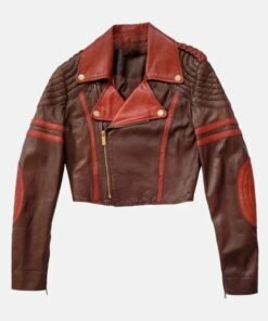 Anya Taylor-Joy Short Body Biker Leather Jacket
