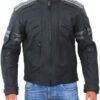 Armoured Motorcycle Biker Black Leather Jacket - Sale Now