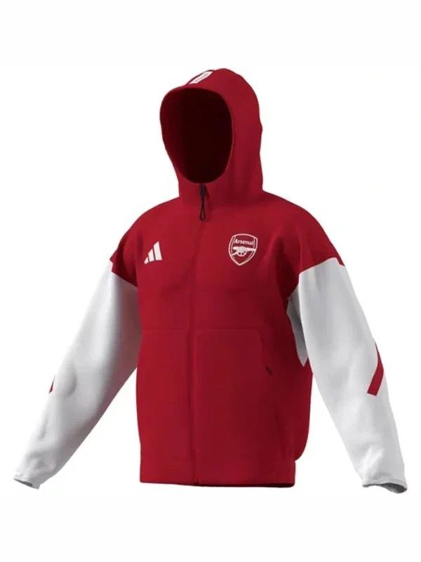 Arsenal Adidas 2025/26 Anthem Full-Zip Jacket Arsenal Adidas 2025/26 Anthem Full-Zip Jacket - Image 2