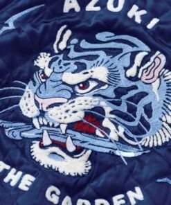 Azuki Twin Tigers Jacket Azuki Twin Tigers Quilted Blue Jacket