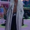 Barbie Ryan Gosling White Fur Coat