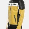 Black and Yellow Leather Motorcycle Jacket for Men - Shop Now