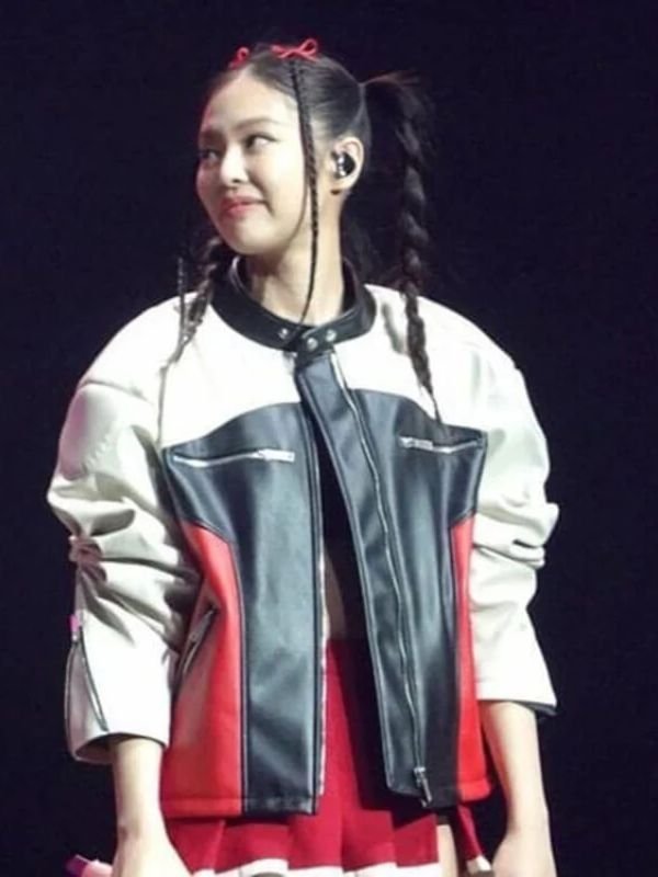 Blackpink Born Pink Jennie Kim Oversized Leather Jacket Blackpink Born Pink Jennie Kim Oversized Leather Jacket
