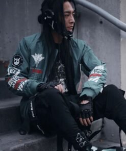 Boomslank x M.RAGE Arsenal Green Bomber Jacket