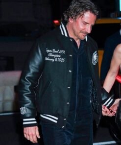 Bradley Cooper Eagles Black Varsity Jacket