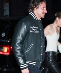 Bradley Cooper Eagles Black Varsity Jacket