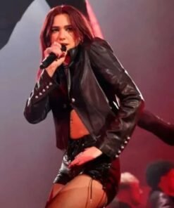 BRIT Awards Dua Lipa Cropped Black Jacket