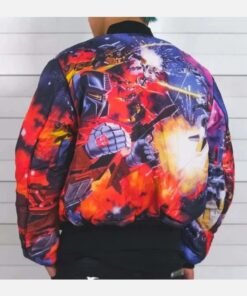 Bumblebee Transformers Reversible Bomber Jacket