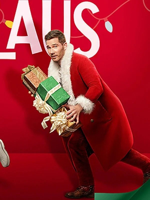 Catch Me If You Claus 2023 Luke Macfarlane Red Santa Coat Catch Me If You Claus 2023 Luke Macfarlane Red Santa Coat - Image 3