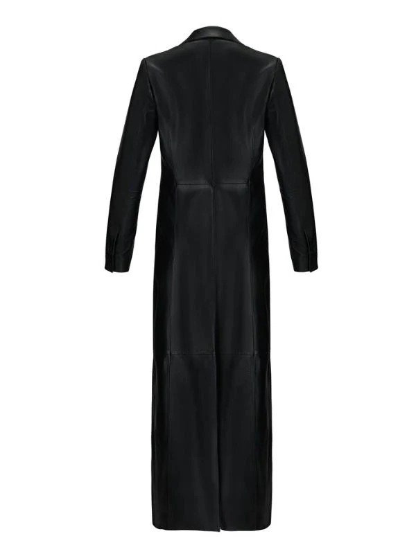 Chiara Ferragni Black Leather Coat Chiara Ferragni Black Leather Coat - Image 3