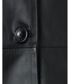 Chiara Ferragni Black Leather Coat Chiara Ferragni Black Leather Coat