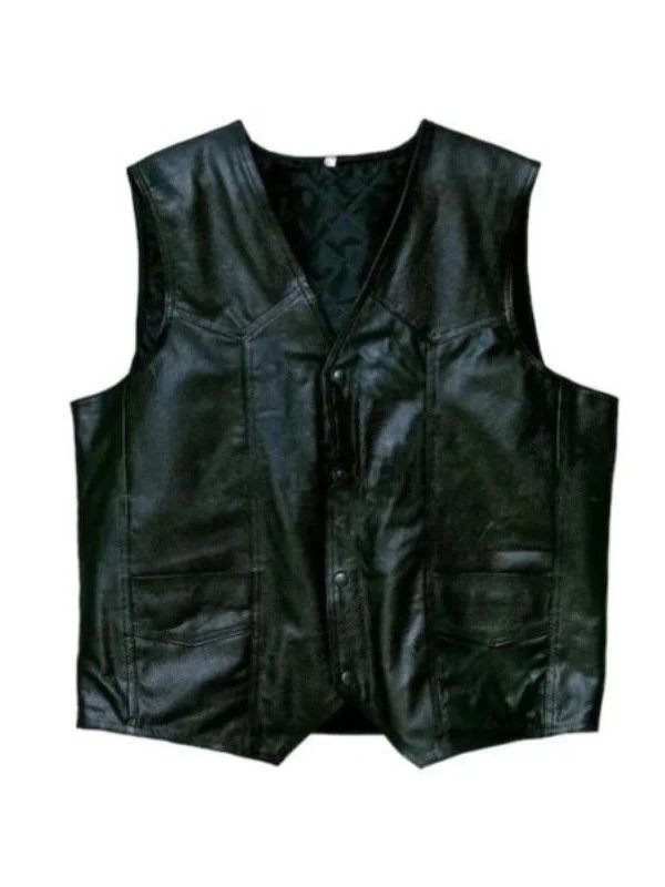Men's California Hells Angels Leather Vest Men's California Hells Angels Leather Vest - Image 2