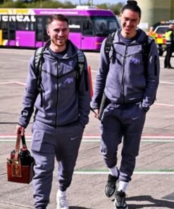 Liverpool FC Team Grey Track Hooded Jacket