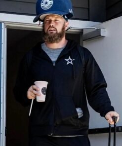 Dallas Cowboys Black Zip-Up Hoodie