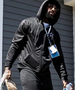 Dallas Cowboys Black Zip-Up Hoodie