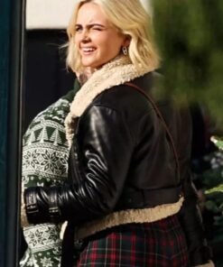 Doctor Who Ruby Sunday Shearling Leather Jacket Doctor Who Ruby Sunday Shearling Leather Jacket