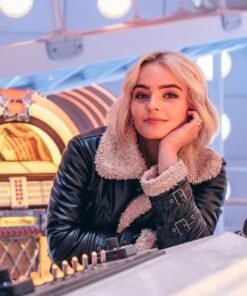 Doctor Who Ruby Sunday Shearling Leather Jacket Doctor Who Ruby Sunday Shearling Leather Jacket