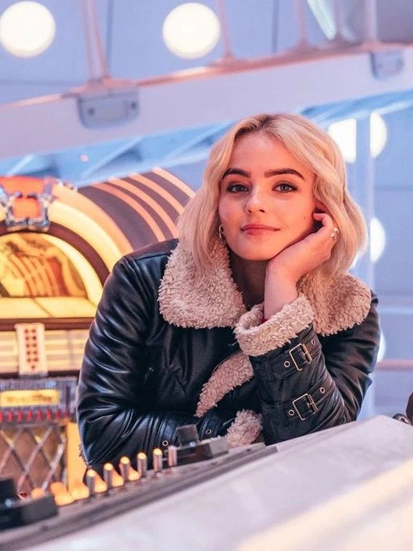 Doctor Who Ruby Sunday Shearling Leather Jacket Doctor Who Ruby Sunday Shearling Leather Jacket - Image 5