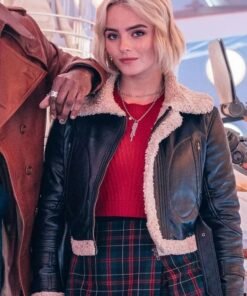Doctor Who Ruby Sunday Shearling Leather Jacket Doctor Who Ruby Sunday Shearling Leather Jacket