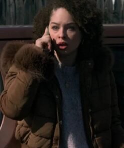 Dope Thief Liz Caribel Sierra Brown Fur Quilted Jacket