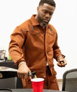 Dynamic Performance Kevin Hart 2024 Brown Tracksuit