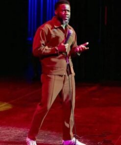 Alternative view of Dynamic Performance Kevin Hart 2024 Brown Tracksuit