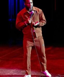 Dynamic Performance Kevin Hart 2024 Brown Tracksuit
