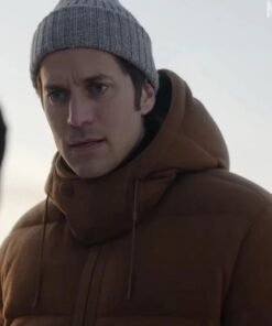 Alternative view of Emily in Paris S04 Gabriel Brown Puffer Jacket