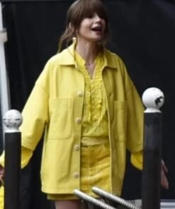 Emily In Paris S04 Lily Collins Yellow Jacket