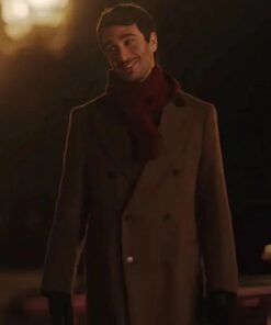 Alternative view of Emily in Paris S04 Marcello Brown Trench Coat