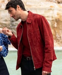 Alternative view of Emily in Paris S04 Marcello Red Suede Jacket