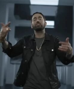 Eminem Houdini Black Trucker Jacket Eminem Houdini Black Trucker Jacket