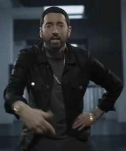 Eminem Houdini Black Trucker Jacket Eminem Houdini Black Trucker Jacket