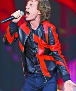 English Singer Mick Jagger Rolling Stones Liverpool Leather Jacket