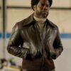 Snoop Dogg Steelers Jacket Fight Night The Million Dollar Heist Kevin Hart Brown Leather Jacket