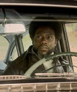 Fight Night The Million Dollar Heist Kevin Hart Brown Leather Jacket