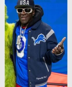 Flavor Flav Detroit Lions Varsity Bomber Jacket