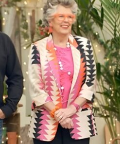 GBBO S15 Prue Leith S15 Triangle Print Blazer
