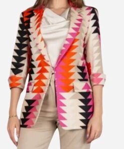 Alternative view of GBBO S15 Prue Leith S15 Triangle Print Blazer