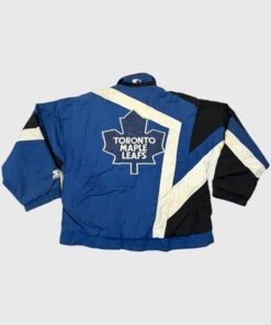 Hailey Bieber Toronto Maple Leafs Starter Jacket Hailey Bieber Toronto Maple Leafs Starter Jacket